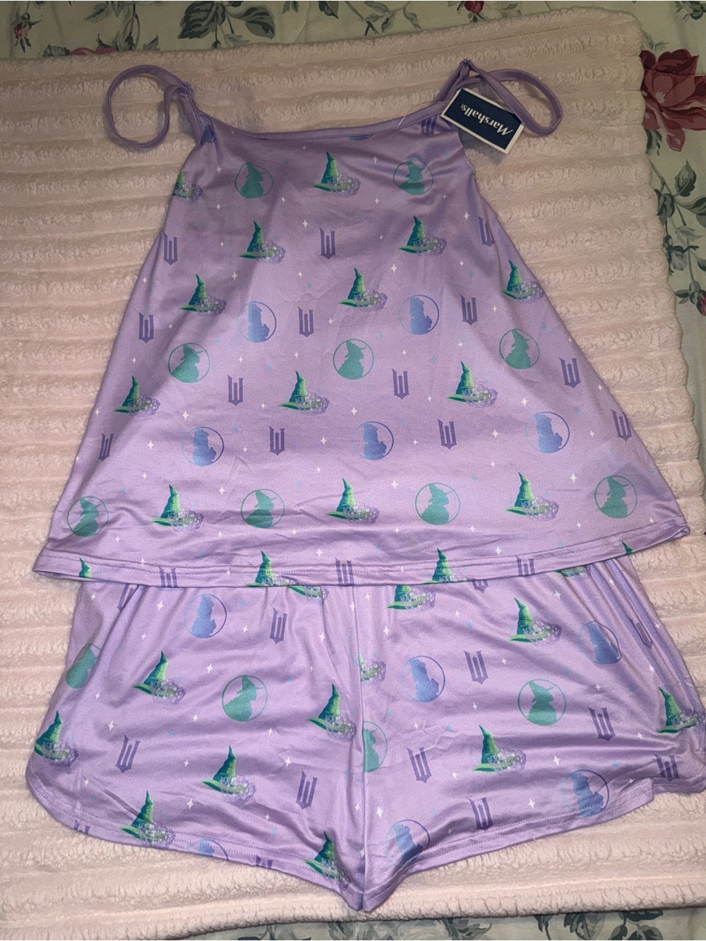 WICKED Lavender Printed Sleep Cami & Shorts Set NWT Sz Medium
